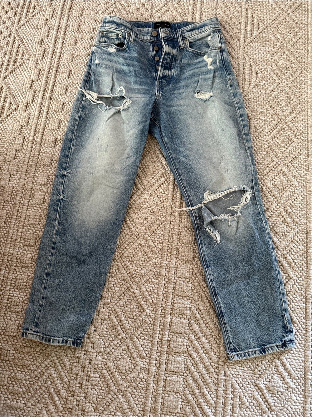 Lucky Brand womens drewmom high rise taper size 27A/4